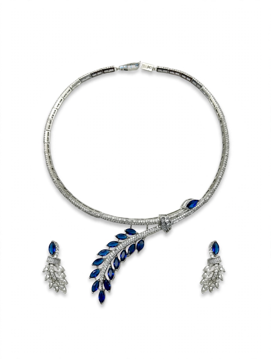 Leaf AD Statement Necklace Set