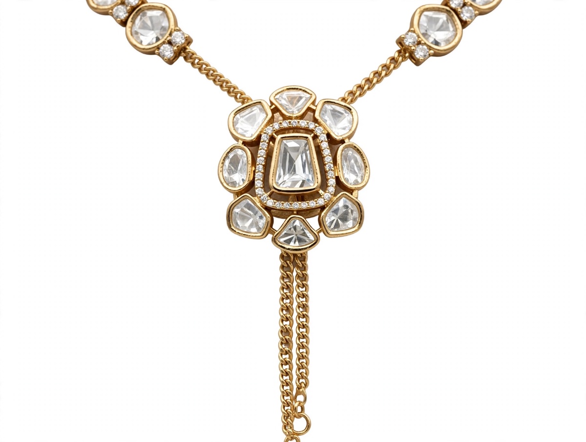 Shape Y-Hasli with Central Floral Pendant – view 5