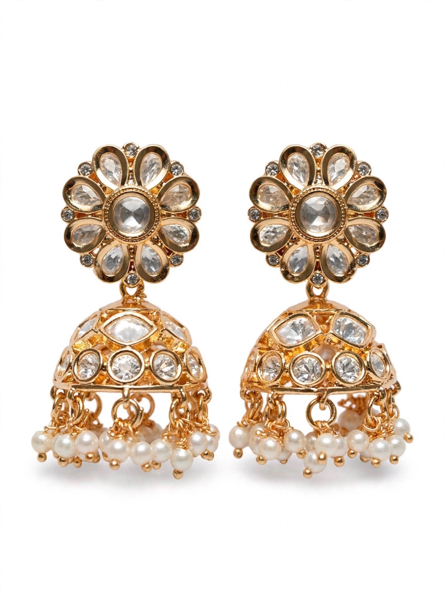 Noor Royal Kundan Jhumkas
