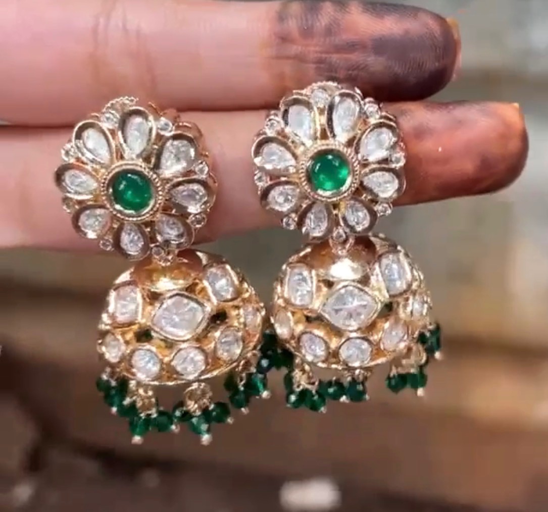Noor Royal Kundan Jhumkas